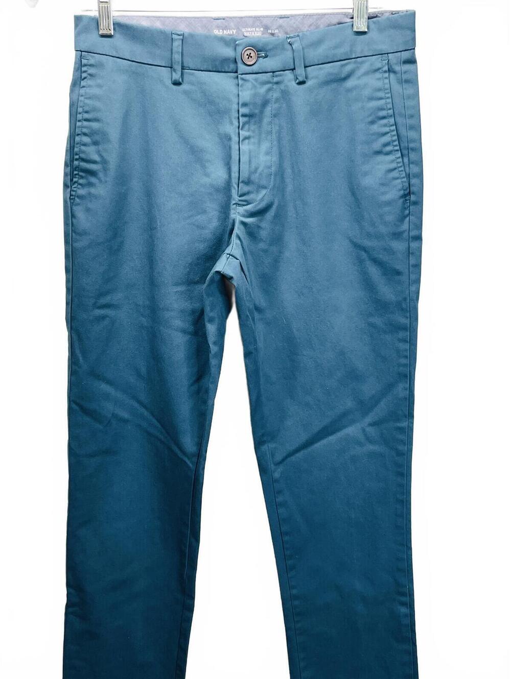Old Navy Ultimate Slim Built-In Flex Chino Pants 30x32 dark teal